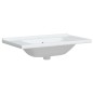 vidaXL Lavandino da Bagno Bianco 81x48x19,5cm Rettangolare in Ceramica