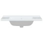 vidaXL Lavandino da Bagno Bianco 81x48x19,5cm Rettangolare in Ceramica