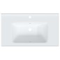 vidaXL Lavandino da Bagno Bianco 81x48x19,5cm Rettangolare in Ceramica