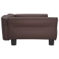vidaXL Lettino per Cani Marrone 95x55x30 cm in Similpelle vidaXL Lettino per Cani Marrone 95x55x30 cm in Similpelle