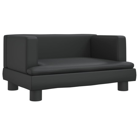 vidaXL Lettino per Cani Nero 60x40x30 cm in Similpelle
