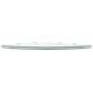 Scaffali Angolari 2 pz Supporti Cromati e Vetro Chiaro 45x45 cm Scaffali Angolari 2 pz Supporti Cromati e Vetro Chiaro 45x45 cm