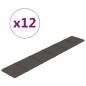 vidaXL Pannelli Murali 12 pz Grigio Scuro 90x15 cm Tessuto 1,62 m² vidaXL Pannelli Murali 12 pz Grigio Scuro 90x15 cm Tessuto 1,62 m²