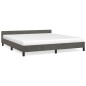 vidaXL Giroletto senza Materasso Grigio Scuro 160x200 cm Velluto vidaXL Giroletto senza Materasso Grigio Scuro 160x200 cm Velluto
