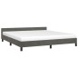 vidaXL Giroletto senza Materasso Grigio Scuro 160x200 cm Velluto vidaXL Giroletto senza Materasso Grigio Scuro 160x200 cm Velluto