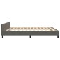 vidaXL Giroletto senza Materasso Grigio Scuro 160x200 cm Velluto vidaXL Giroletto senza Materasso Grigio Scuro 160x200 cm Velluto