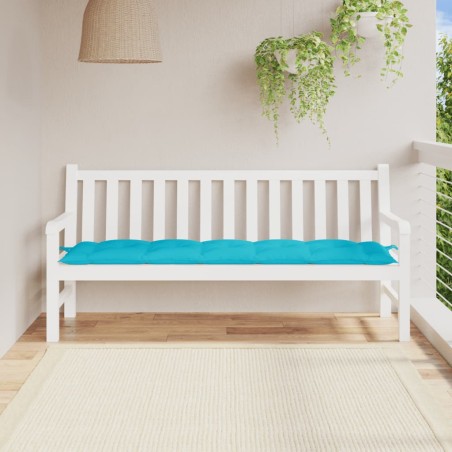 vidaXL Cuscino per Panca Turchese 180x50x7 cm in Tessuto Oxford
