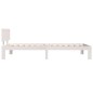 vidaXL Giroletto Bianco 100x200 cm in Legno Massello di Pino vidaXL Giroletto Bianco 100x200 cm in Legno Massello di Pino