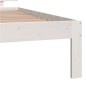vidaXL Giroletto Bianco 100x200 cm in Legno Massello di Pino vidaXL Giroletto Bianco 100x200 cm in Legno Massello di Pino