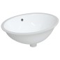 vidaXL Lavandino da Bagno Bianco 56x41x20 cm Ovale in Ceramica vidaXL Lavandino da Bagno Bianco 56x41x20 cm Ovale in Ceramica