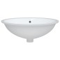 vidaXL Lavandino da Bagno Bianco 56x41x20 cm Ovale in Ceramica vidaXL Lavandino da Bagno Bianco 56x41x20 cm Ovale in Ceramica