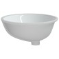 vidaXL Lavandino da Bagno Bianco 56x41x20 cm Ovale in Ceramica vidaXL Lavandino da Bagno Bianco 56x41x20 cm Ovale in Ceramica