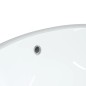 vidaXL Lavandino da Bagno Bianco 56x41x20 cm Ovale in Ceramica vidaXL Lavandino da Bagno Bianco 56x41x20 cm Ovale in Ceramica