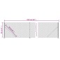 vidaXL Recinzione a Rete con Flangia Argento 0,8x25 m vidaXL Recinzione a Rete con Flangia Argento 0,8x25 m