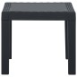 vidaXL Set Divani da Giardino con Cuscini 3 pz in Plastica Grigio