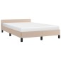 vidaXL Giroletto con Testiera Cappuccino 120x200 cm in Similpelle vidaXL Giroletto con Testiera Cappuccino 120x200 cm in Similpelle