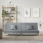 vidaXL Divano Letto Grigio Chiaro in Tessuto vidaXL Divano Letto Grigio Chiaro in Tessuto