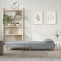 vidaXL Divano Letto Grigio Chiaro in Tessuto vidaXL Divano Letto Grigio Chiaro in Tessuto