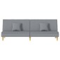 vidaXL Divano Letto Grigio Chiaro in Tessuto vidaXL Divano Letto Grigio Chiaro in Tessuto