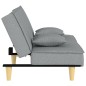 vidaXL Divano Letto Grigio Chiaro in Tessuto vidaXL Divano Letto Grigio Chiaro in Tessuto