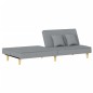 vidaXL Divano Letto Grigio Chiaro in Tessuto vidaXL Divano Letto Grigio Chiaro in Tessuto