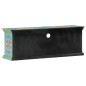 vidaXL Mobile Porta TV Blu 110x30x40 cm in Legno Massello di Mango