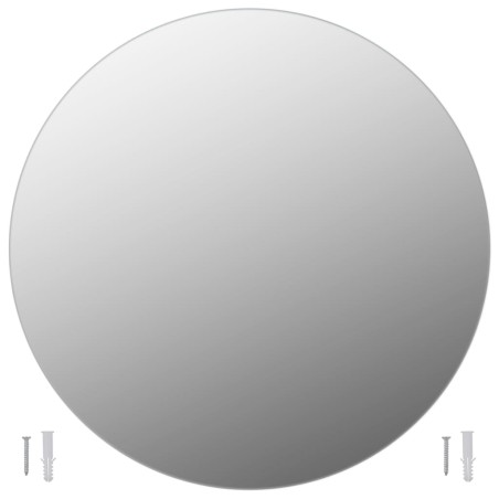 Specchi da Parete 2 pz 50 cm in Vetro Circolari