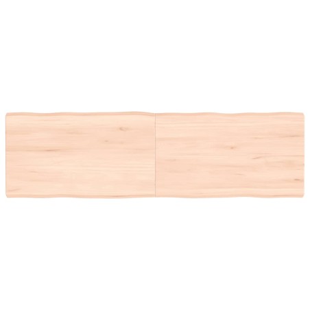 vidaXL Piano per Tavolo 140x40x4 cm in Rovere Non Trattato Bordi Vivi