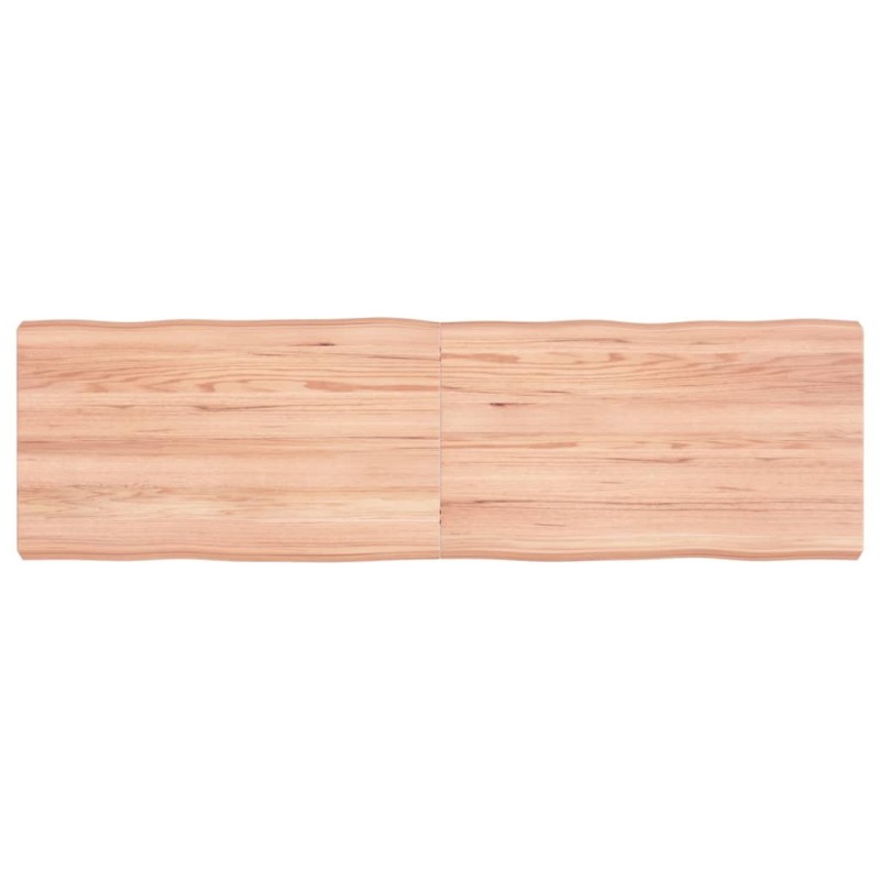 vidaXL Piano Tavolo Marrone Chiaro 140x40x(2-6) cm Rovere Non Trattato vidaXL Piano Tavolo Marrone Chiaro 140x40x(2-6) cm Rovere Non Trattato