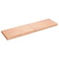 vidaXL Piano Tavolo Marrone Chiaro 140x40x(2-6) cm Rovere Non Trattato vidaXL Piano Tavolo Marrone Chiaro 140x40x(2-6) cm Rovere Non Trattato