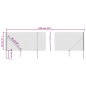 vidaXL Recinzione a Rete con Picchetti Ancoraggio Antracite 0,8x10 m vidaXL Recinzione a Rete con Picchetti Ancoraggio Antracite 0,8x10 m