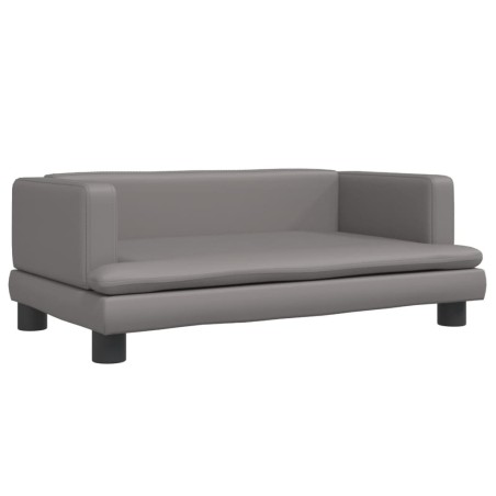 vidaXL Lettino per Cani Grigio 80x45x30 cm in Similpelle