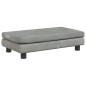 vidaXL Lettino Cani con Estensione Grigio Chiaro 100x50x30 cm Velluto vidaXL Lettino Cani con Estensione Grigio Chiaro 100x50x30 cm Velluto