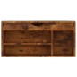 vidaXL Panca Porta Scarpe Cuscino Rovere Fumo 104x30x49cm Multistrato vidaXL Panca Porta Scarpe Cuscino Rovere Fumo 104x30x49cm Multistrato