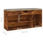 vidaXL Panca Porta Scarpe Cuscino Rovere Fumo 104x30x49cm Multistrato vidaXL Panca Porta Scarpe Cuscino Rovere Fumo 104x30x49cm Multistrato