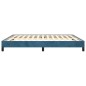 vidaXL Giroletto senza Materasso Blu Scuro 180x200 cm in Velluto vidaXL Giroletto senza Materasso Blu Scuro 180x200 cm in Velluto