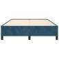 vidaXL Giroletto senza Materasso Blu Scuro 140x190 cm in Velluto