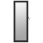 vidaXL Armadio Portagioie con Specchio a Muro Nero 37,5x10x106 cm vidaXL Armadio Portagioie con Specchio a Muro Nero 37,5x10x106 cm