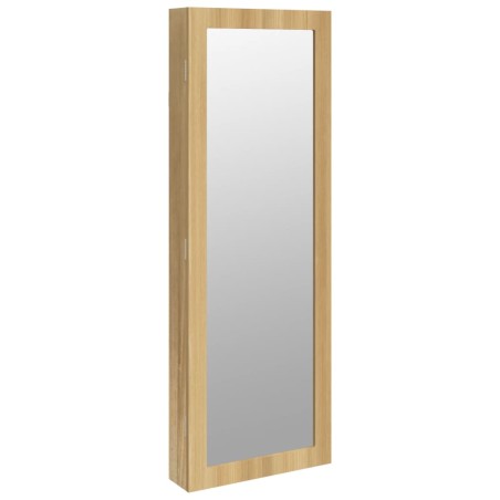 vidaXL Armadio Portagioie con Specchio a Muro 37,5x10x106 cm