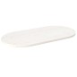 vidaXL Piano Tavolo Bianco 90x45x2,5cm in Legno Massello di Pino Ovale vidaXL Piano Tavolo Bianco 90x45x2,5cm in Legno Massello di Pino Ovale