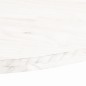vidaXL Piano Tavolo Bianco 90x45x2,5cm in Legno Massello di Pino Ovale vidaXL Piano Tavolo Bianco 90x45x2,5cm in Legno Massello di Pino Ovale