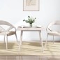 vidaXL Piano Tavolo Bianco 70x70x2,5cm Legno Massello di Pino Quadrato