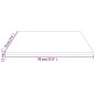 vidaXL Piano Tavolo Bianco 70x70x2,5cm Legno Massello di Pino Quadrato