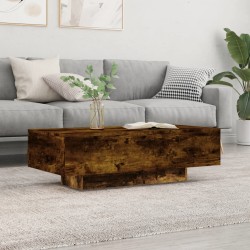 vidaXL Tavolino da Salotto Rovere Fumo 100x49,5x31cm Legno Multistrato