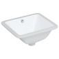 vidaXL Lavandino da Bagno Bianco 36,5x32x15,5 cm Rettangolare Ceramica