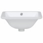 vidaXL Lavandino da Bagno Bianco 36,5x32x15,5 cm Rettangolare Ceramica