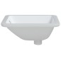 vidaXL Lavandino da Bagno Bianco 36,5x32x15,5 cm Rettangolare Ceramica