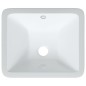 vidaXL Lavandino da Bagno Bianco 36,5x32x15,5 cm Rettangolare Ceramica