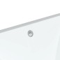 vidaXL Lavandino da Bagno Bianco 36,5x32x15,5 cm Rettangolare Ceramica