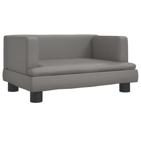 vidaXL Lettino per Cani Grigio 60x40x30 cm in Similpelle